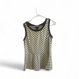Jules & Leopold Black and White Polka Dot Tank Top